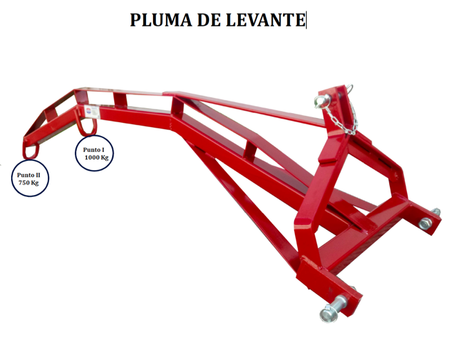 PLUMA DE LEVANTE GANCHO 1000Kg y 750Kg