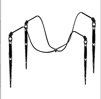 [550] P029-DISTR ARMADO ARAÑA 4 SALIDAS+TUBING .75M-550