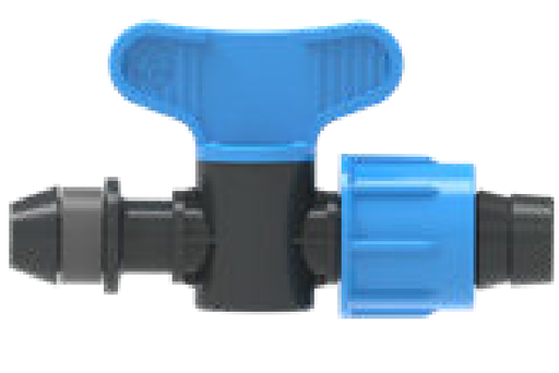 [MV0017B] TR- MINI VALVULA CONECTOR INICIAL GOMA X TORCION CINTA AZUL-MV0017B