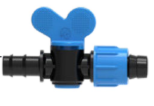 [MV1617B] TR- MINI VALVULA M16 CONECTOR INICIAL X TORCION CINTA 5/8 AZUL -MV1617B